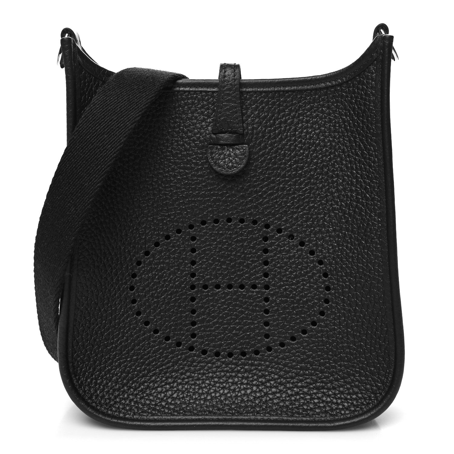Hermes Taurillon Clemence Evelyne TPM Black 1 of 11