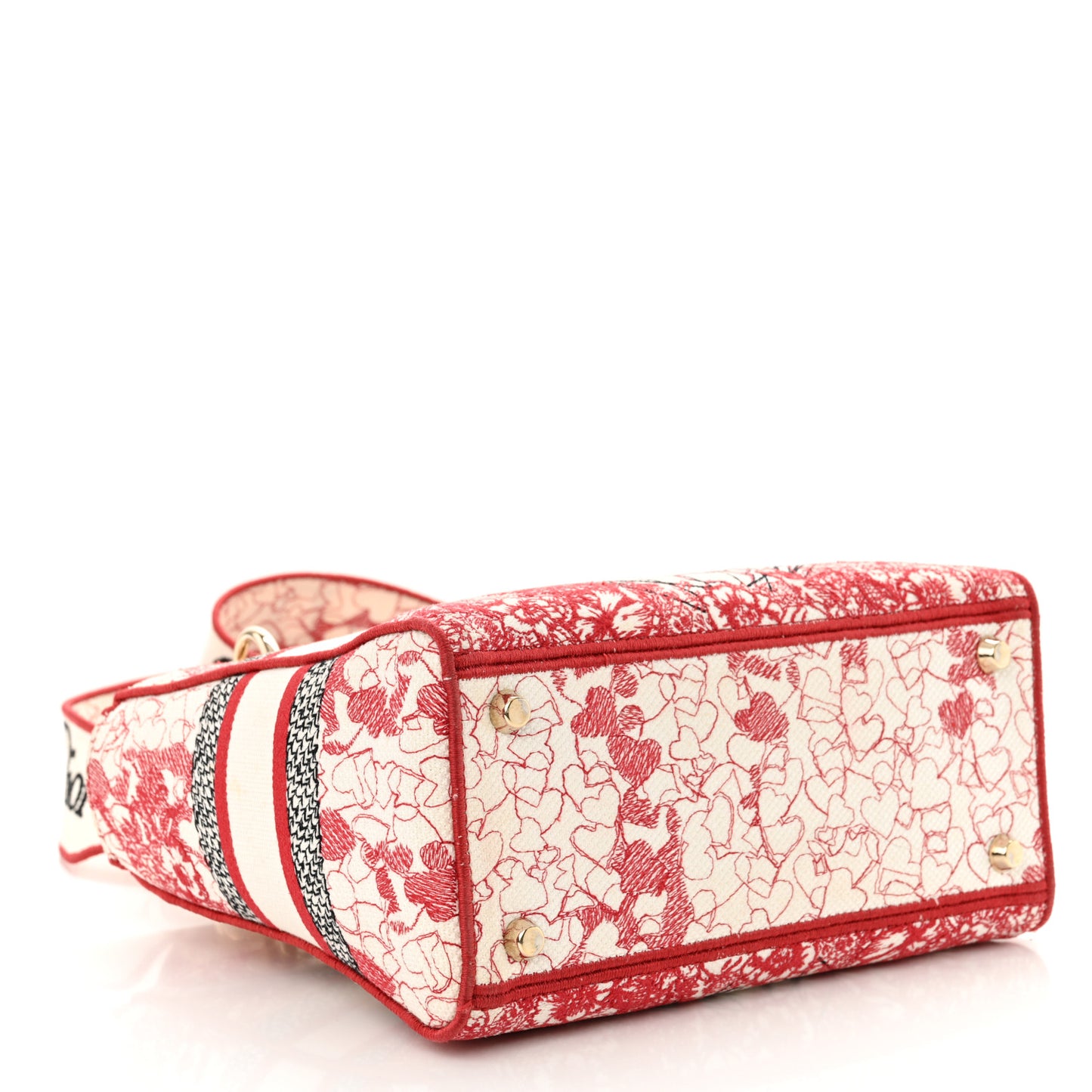 Canvas Embroidered Medium Dioramour D-Royaume Lady D-Lite Red Multicolor