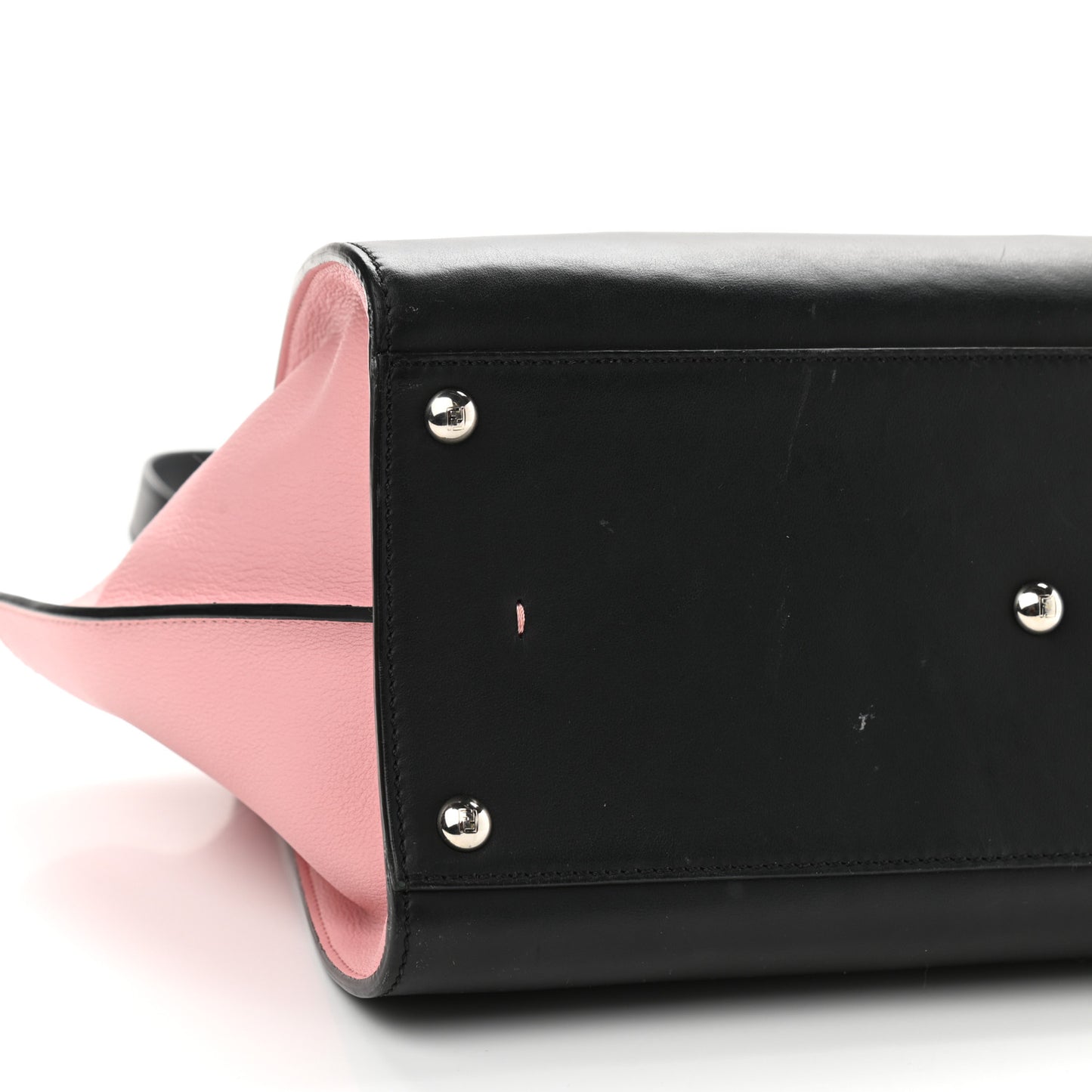 Vitello Baltico Dolce Petite 3Jours Tote Black Bubblegum