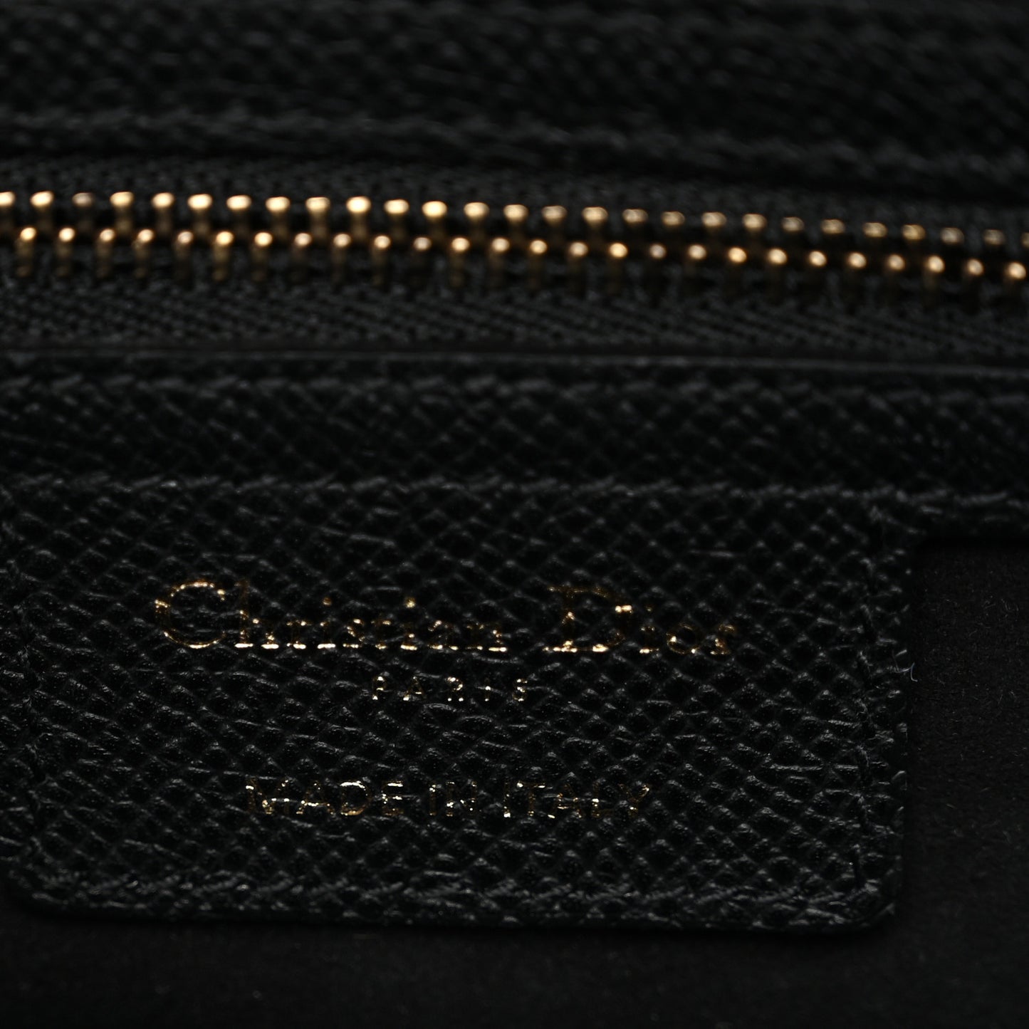 Grained Calfskin Saddle Bag Black