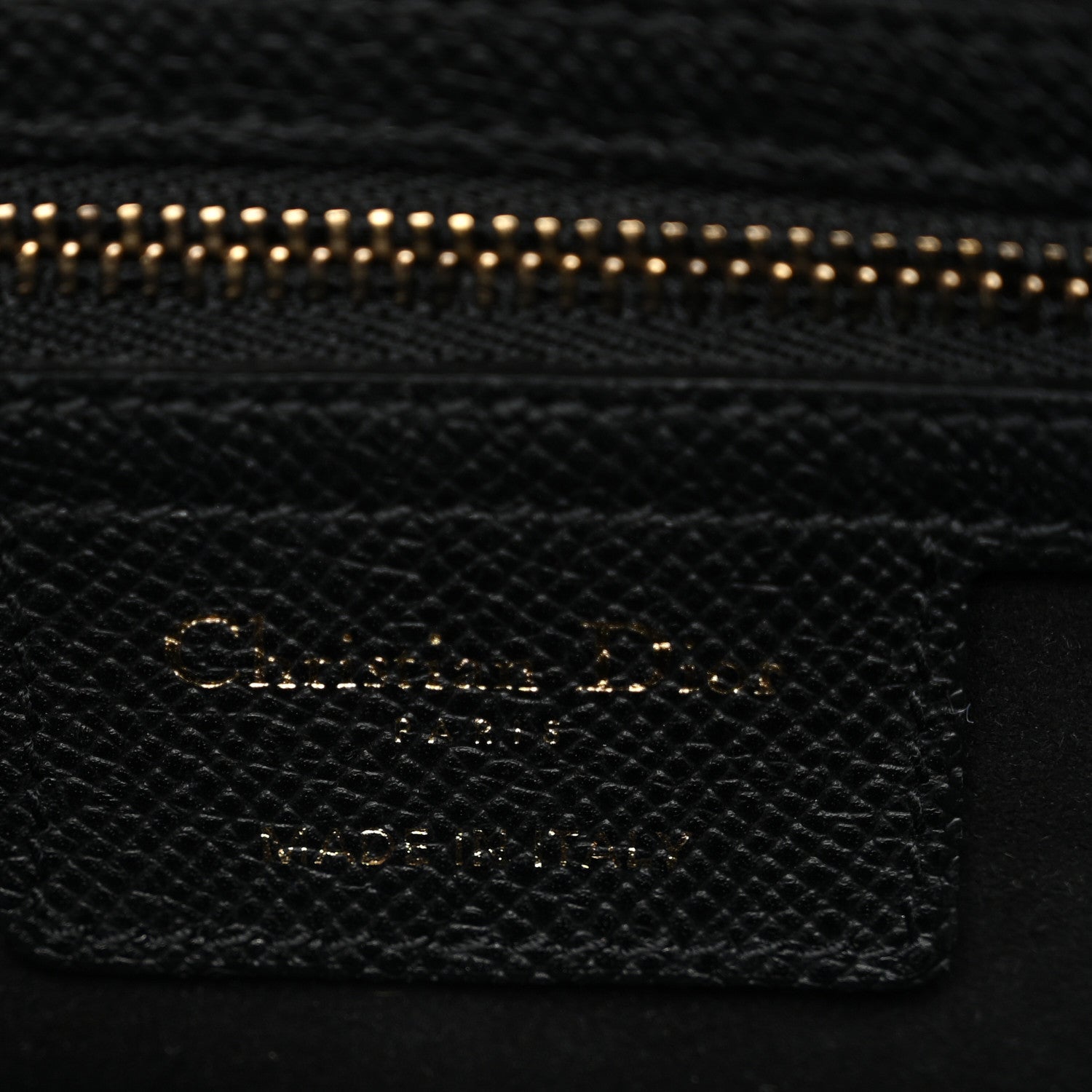 Christian Dior Grained Calfskin Saddle Bag Black 6 of 11