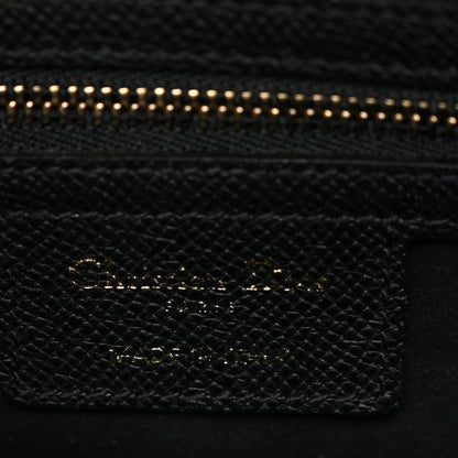 Christian Dior Grained Calfskin Saddle Bag Black 6 of 11