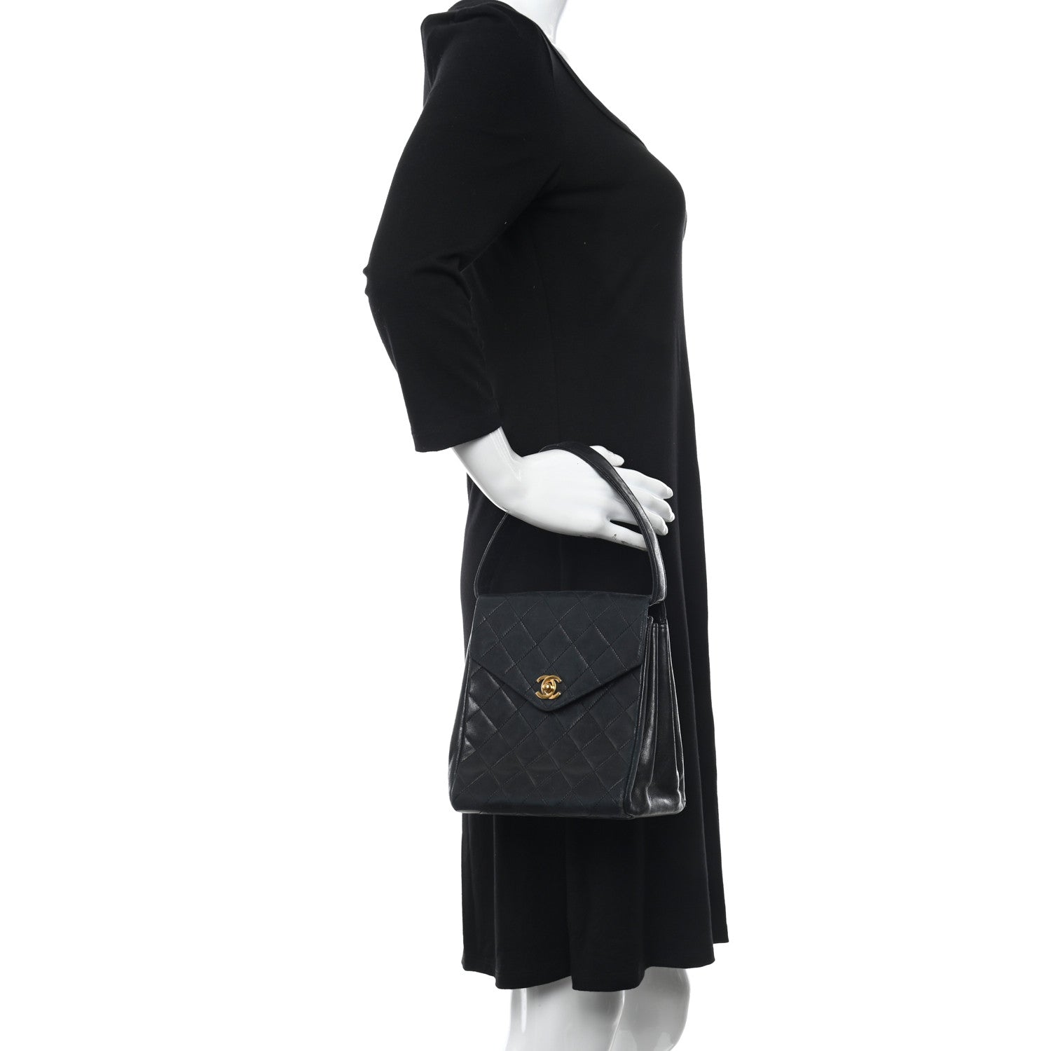 Chanel Lambskin Quilted Flap Bag Navy 4 of 23