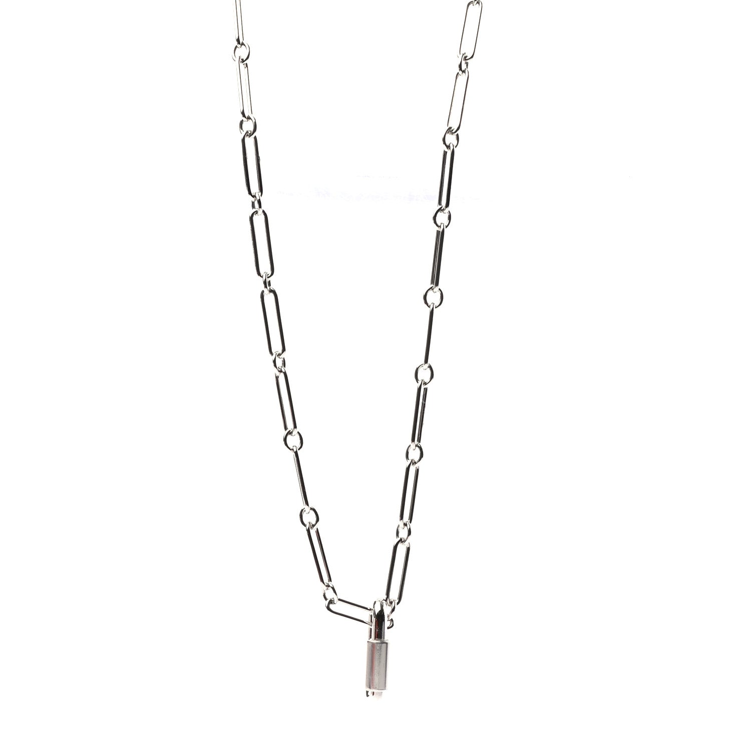 Hermes Palladium Curiosite Long Necklace 1 of 7