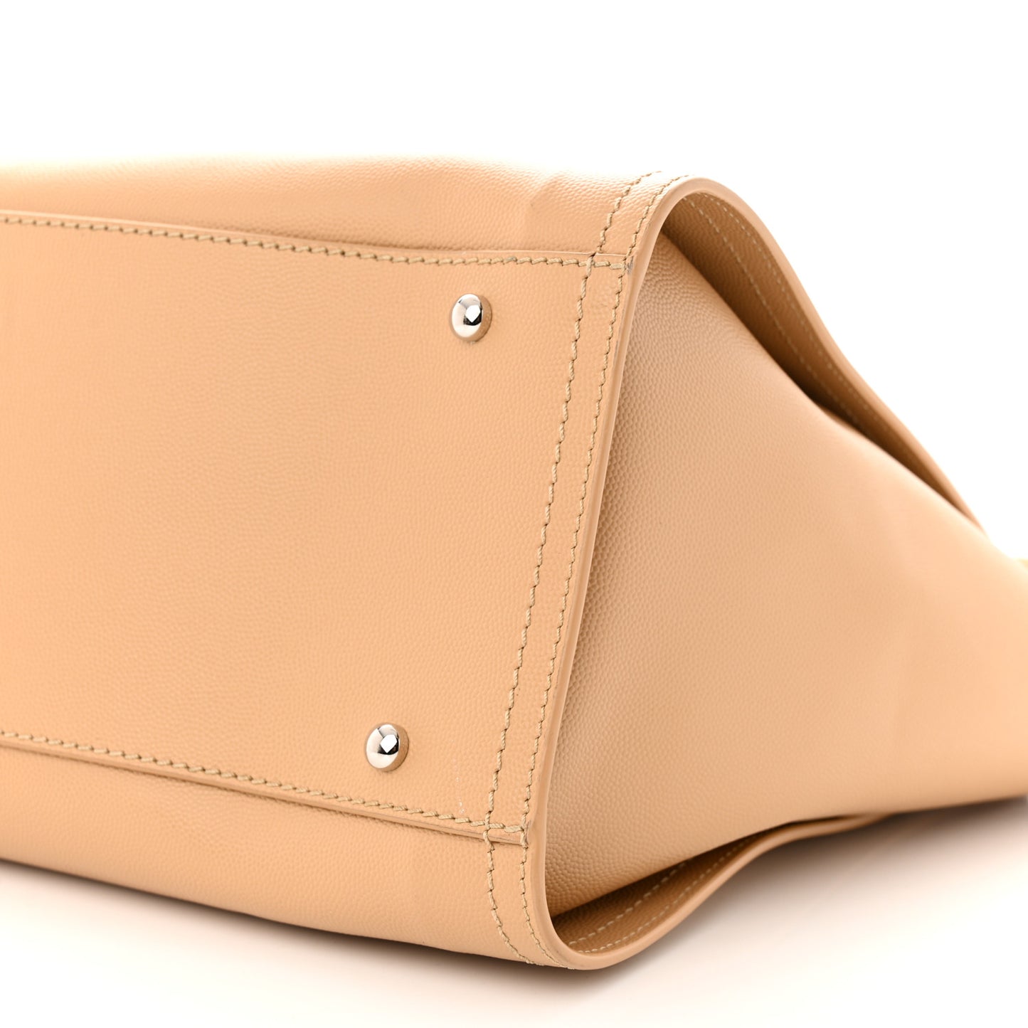 Caviar Small Studded Deauville Tote Beige