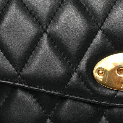 Mulberry Smooth Calfskin Quilted Small Darley Shoulder Bag Black 8 of 13