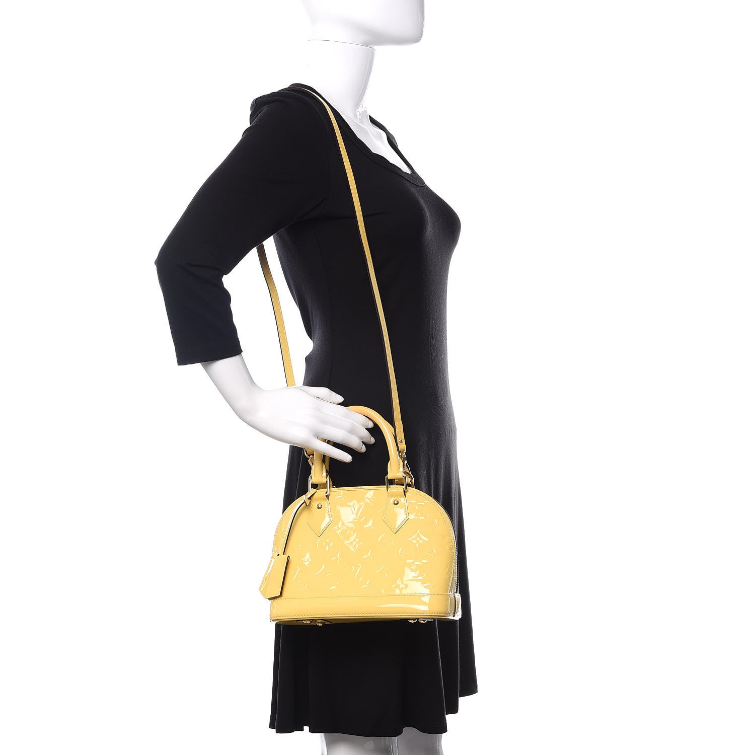 Louis Vuitton Vernis Alma BB Citrine 2 of 15