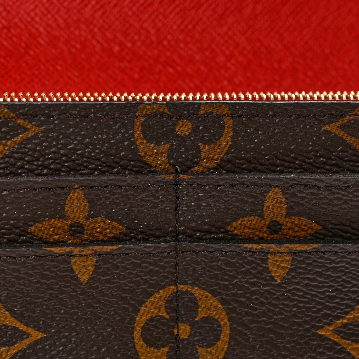 Louis Vuitton Monogram Sarah Wallet NM Coquelicot 7 of 10