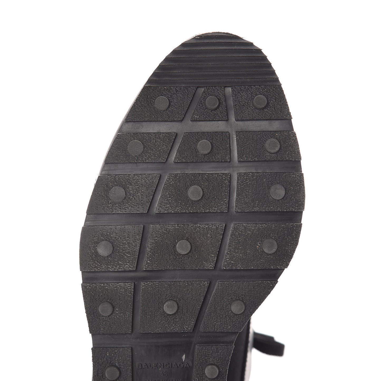 Mesh Calfskin Neoprene Suede Womens Race Runner Sneakers 38 Black