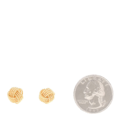 Tiffany 18K Yellow Gold Twist Knot Earrings 2 of 5