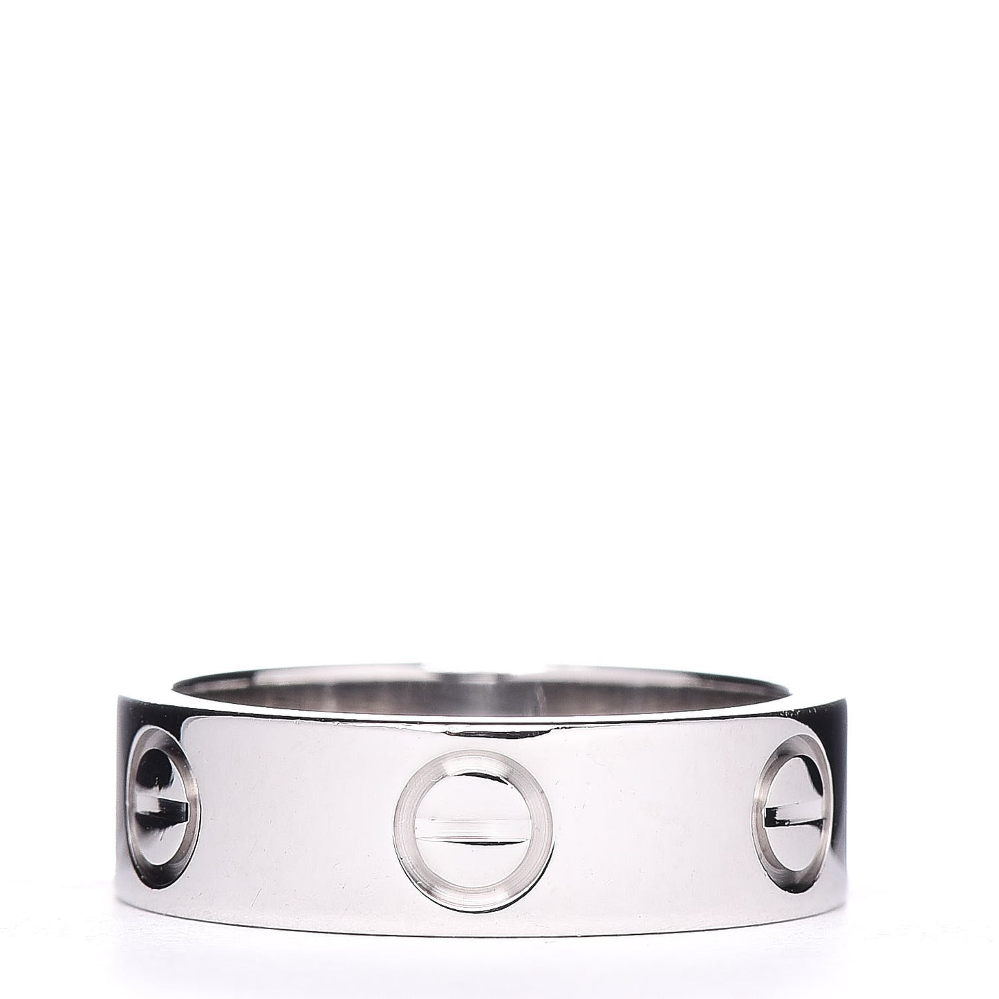 18K White Gold 5.5mm LOVE Ring 50 5.25