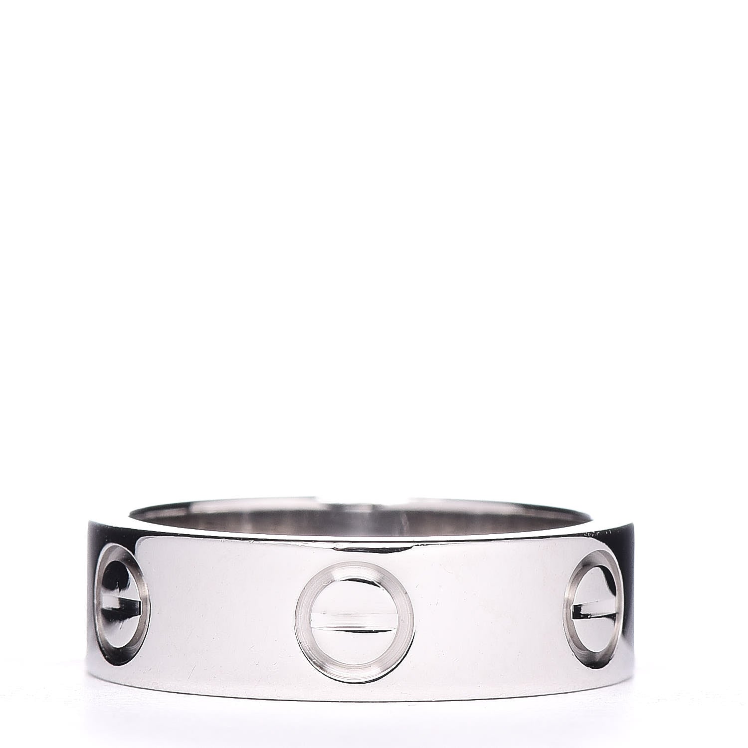 Cartier 18K White Gold 5.5mm LOVE Ring 50 5.25 3 of 4