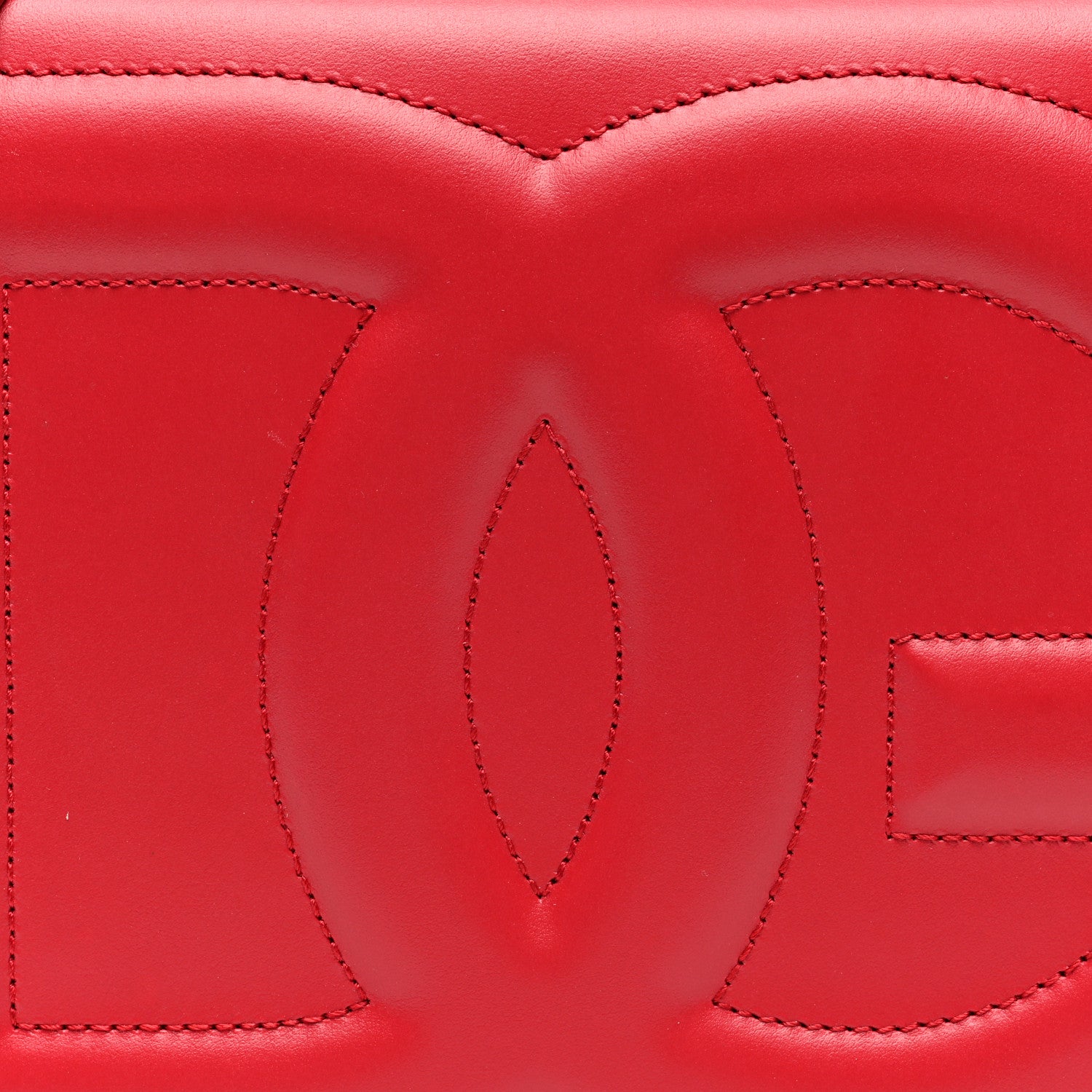 Dolce & Gabbana Calfskin DG Logo Flap Crossbody Bag Red 7 of 10