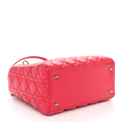 Christian Dior Lambskin Cannage Medium Lady Dior Pink 4 of 11