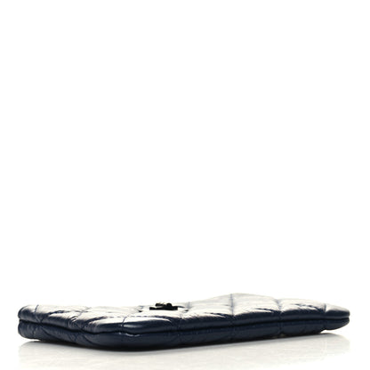 Chanel Aged Calfskin Quilted Small Reissue Cosmetic Case Navy 4 of 9