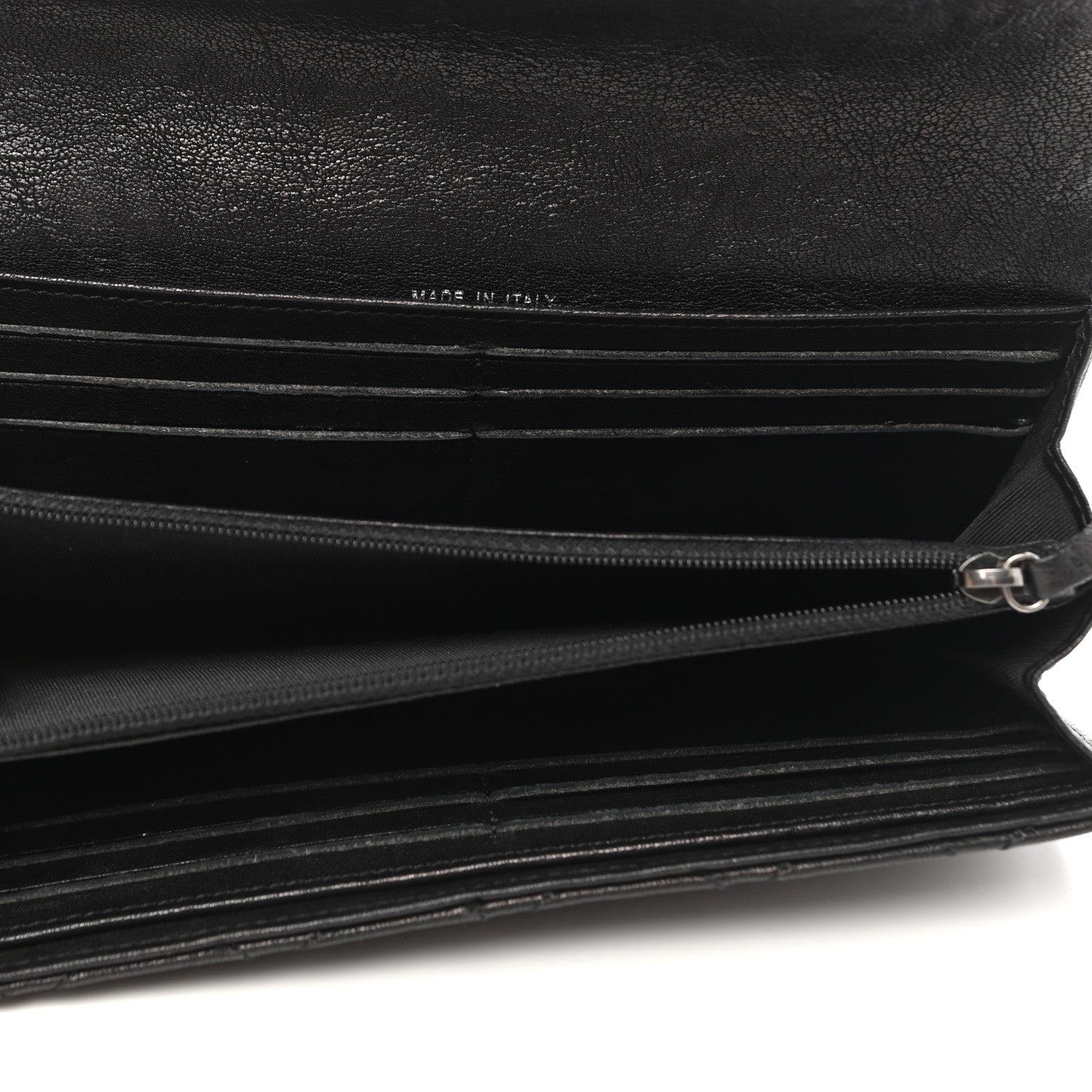 Chanel Crumpled Lambskin Studded Paris Dallas Flap Wallet Black 7 of 10