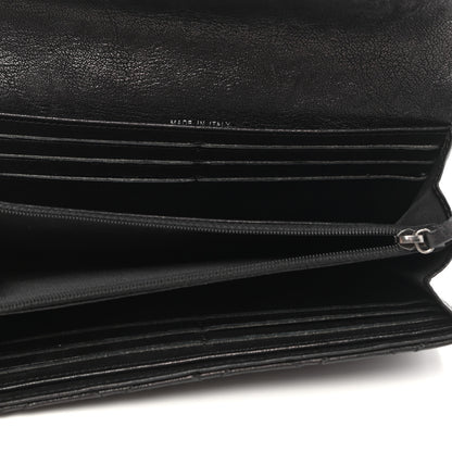 Chanel Crumpled Lambskin Studded Paris Dallas Flap Wallet Black 7 of 10