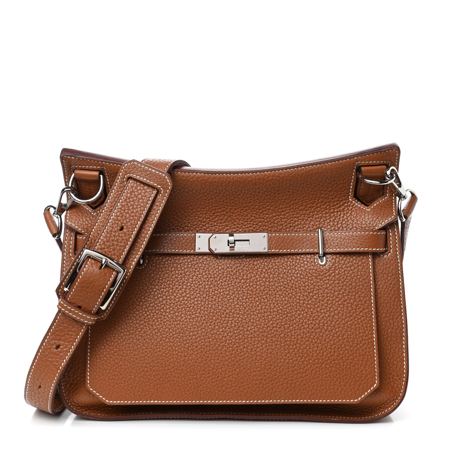 Hermes Taurillon Clemence Jypsiere 28 Gold 1 of 4