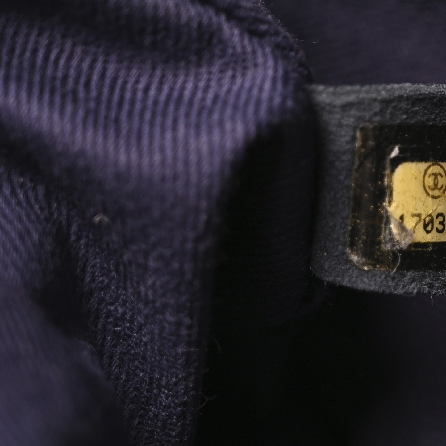 Iridescent Calfskin Quilted Large Shiva Flap Navy Blue
