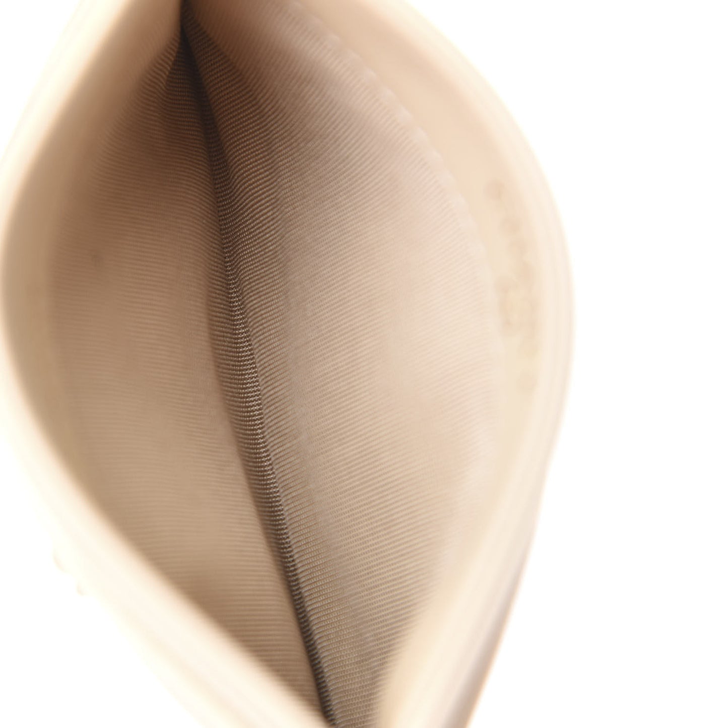 Goatskin Quilted 19 Card Holder Beige