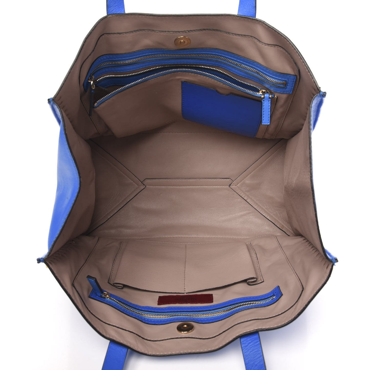 Nappa Medium Rockstud Soft Tote Blue Poudre