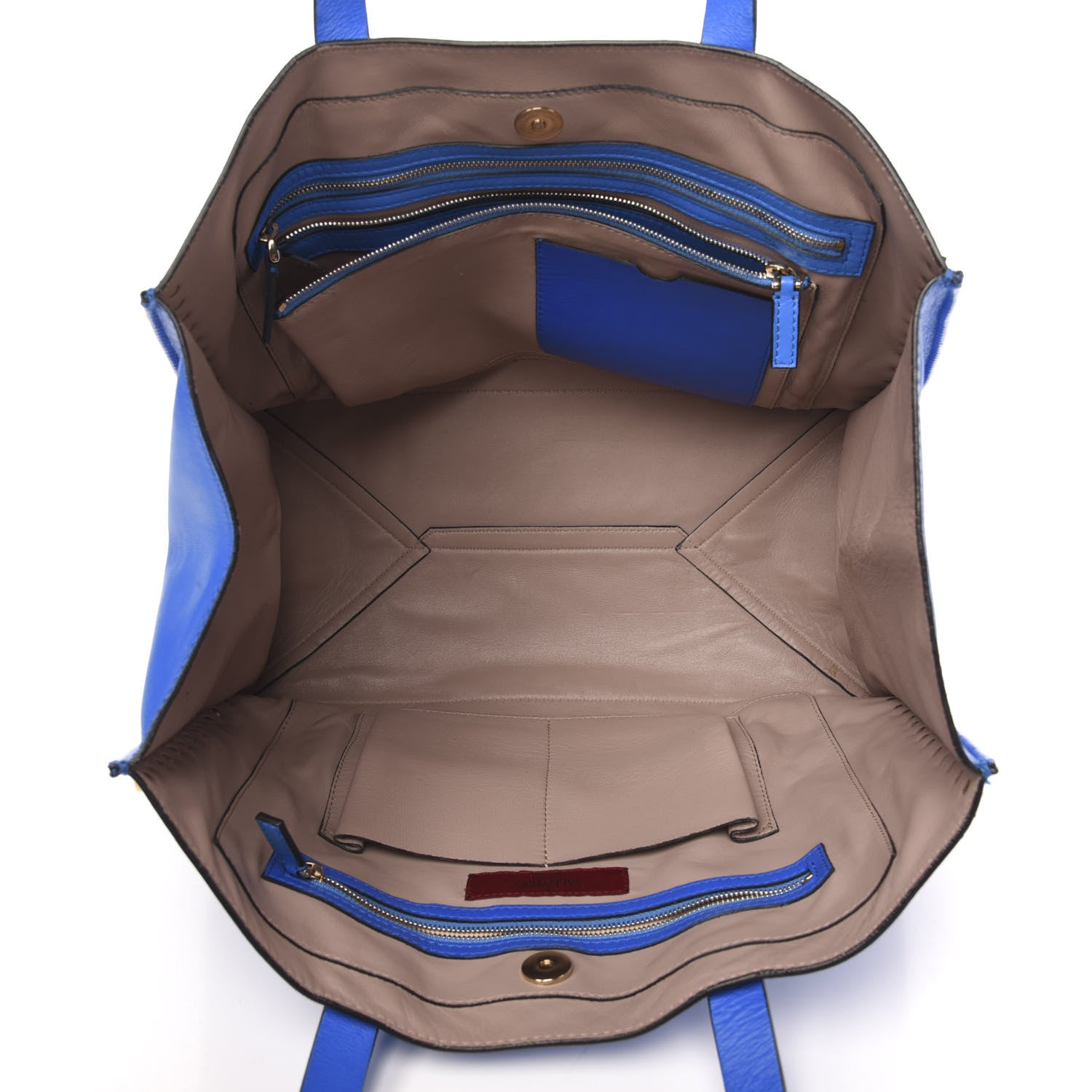 Valentino Garavani Nappa Medium Rockstud Soft Tote Blue Poudre 5 of 17