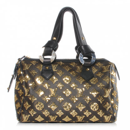 Louis Vuitton Monogram Sequins Eclipse Speedy 28 Gold 1 of 8