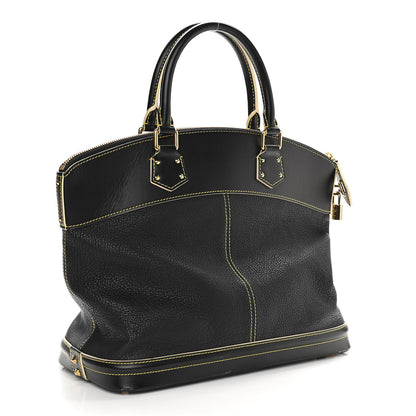 Louis Vuitton Suhali Lockit MM Black 2 of 10