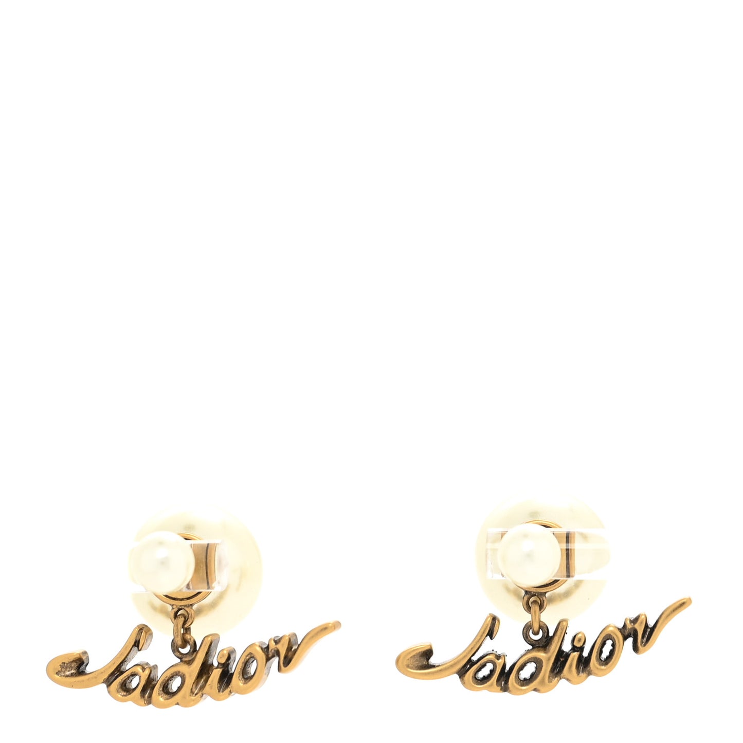 Pearl J'Adior Tribal Earrings Gold