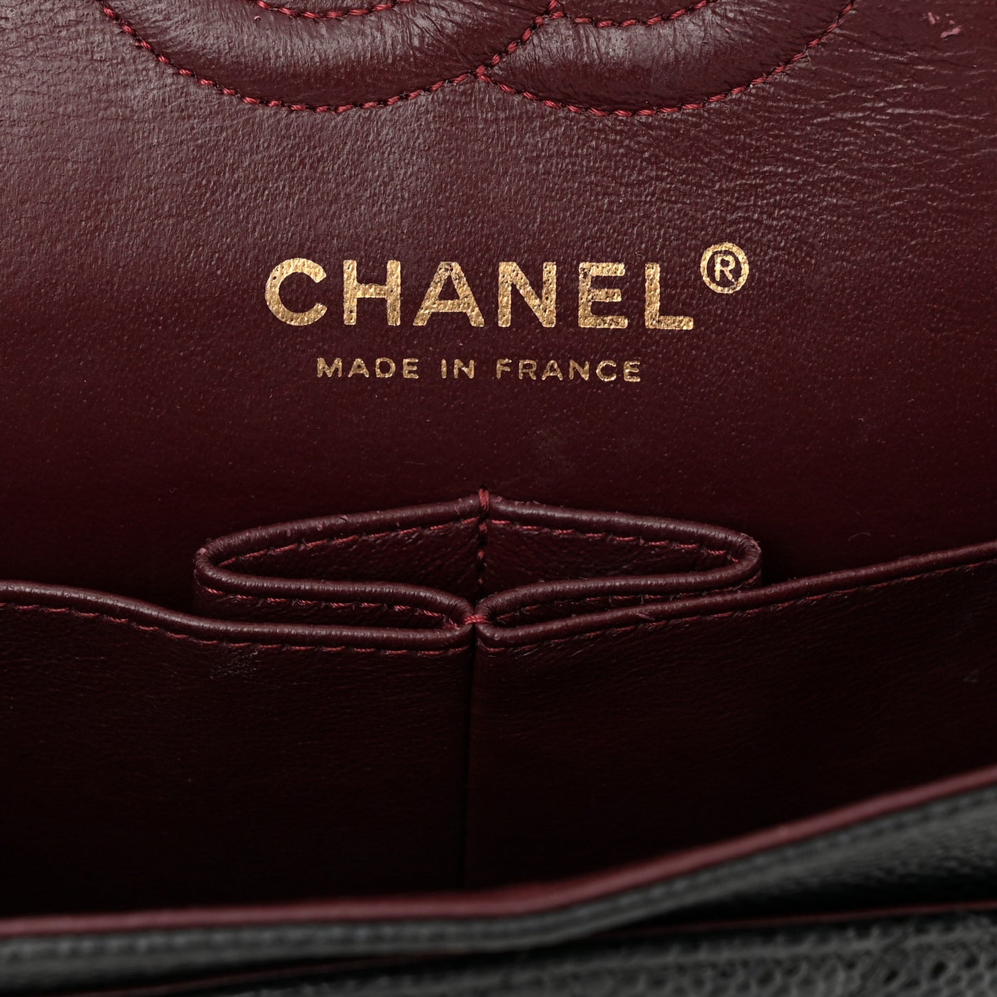 Caviar Quilted Small Double Flap Black
