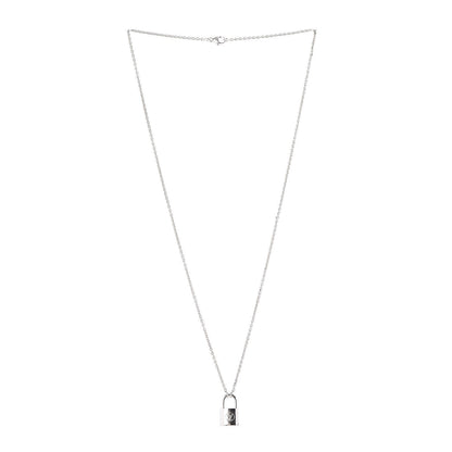 Louis Vuitton Sterling Silver Lockit Necklace 3 of 7