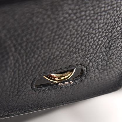Balenciaga Grained Calfskin M Tube Round Tote Black 10 of 19
