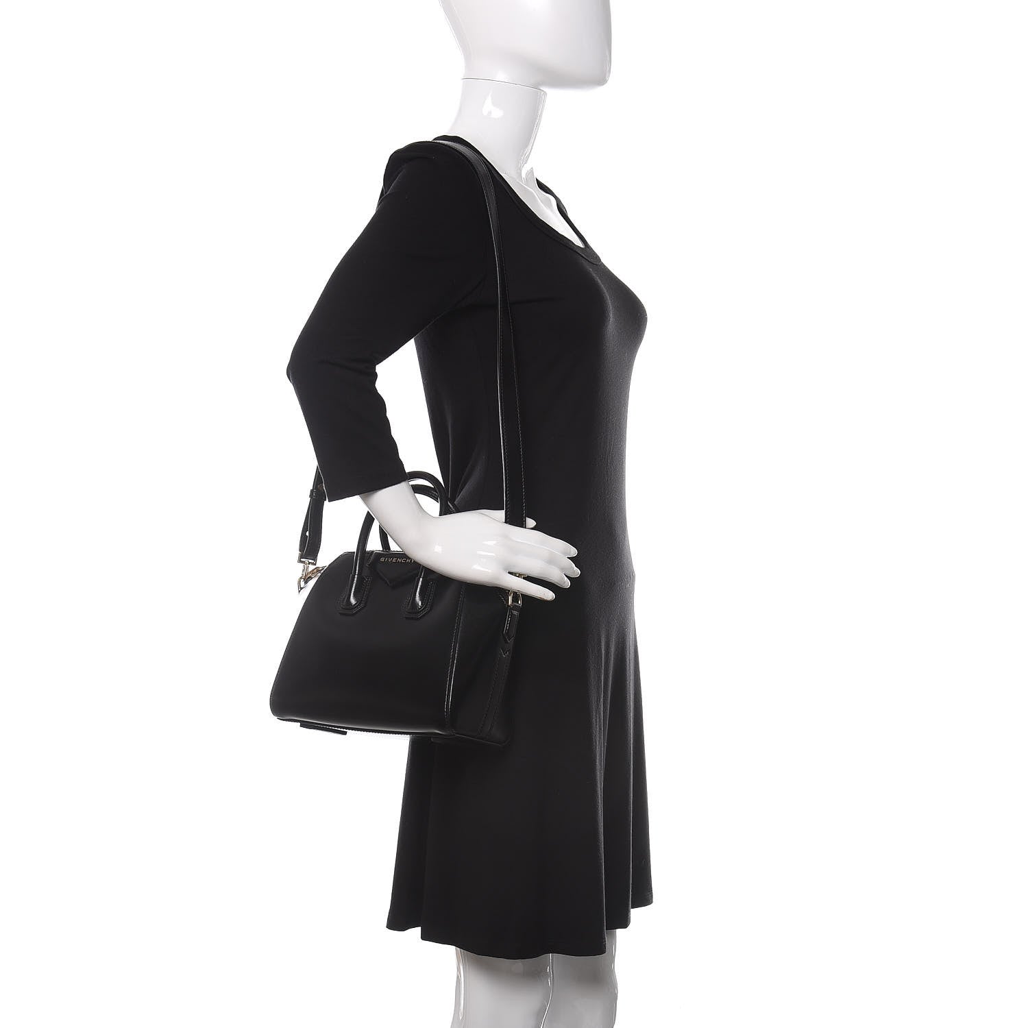 Givenchy Shiny Lord Calfskin Mini Antigona Black 2 of 11