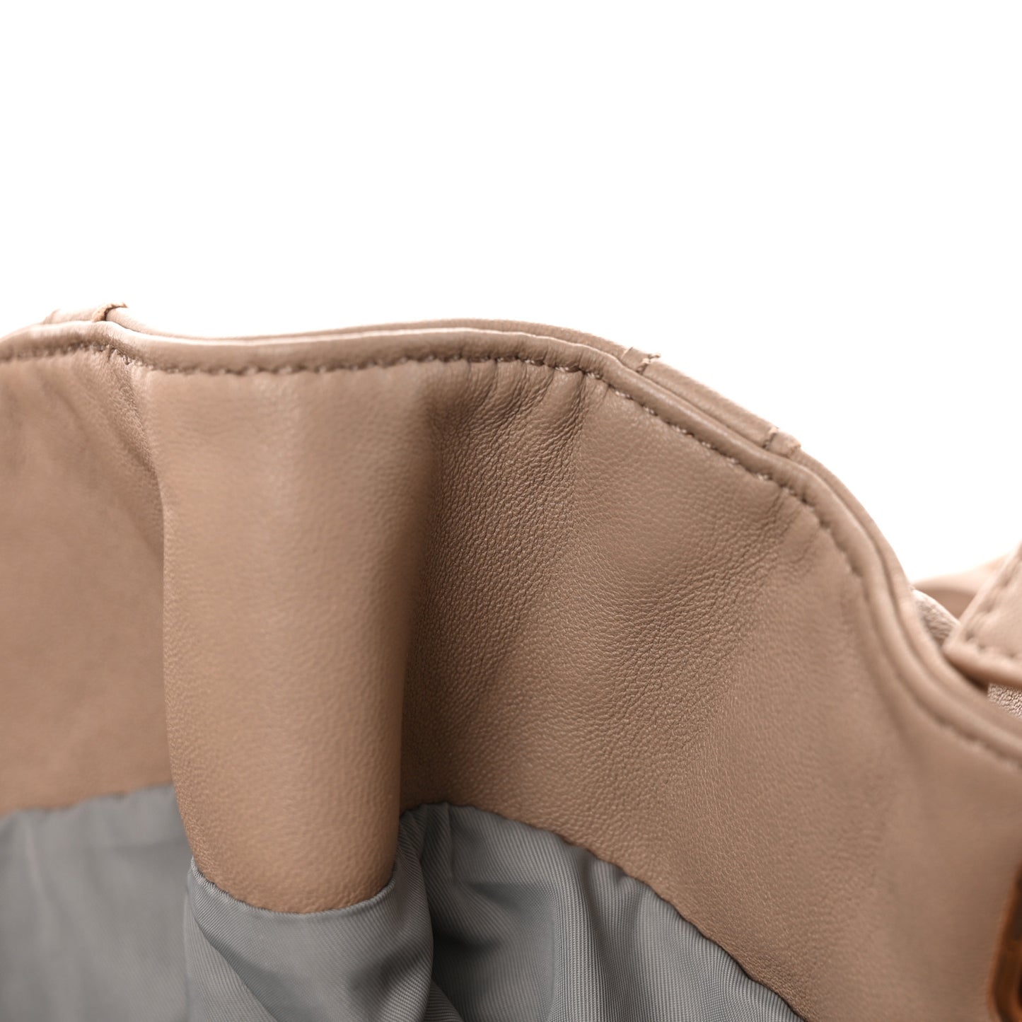 Lambskin Mini Marti Backpack Latte Rose Gold Hardware