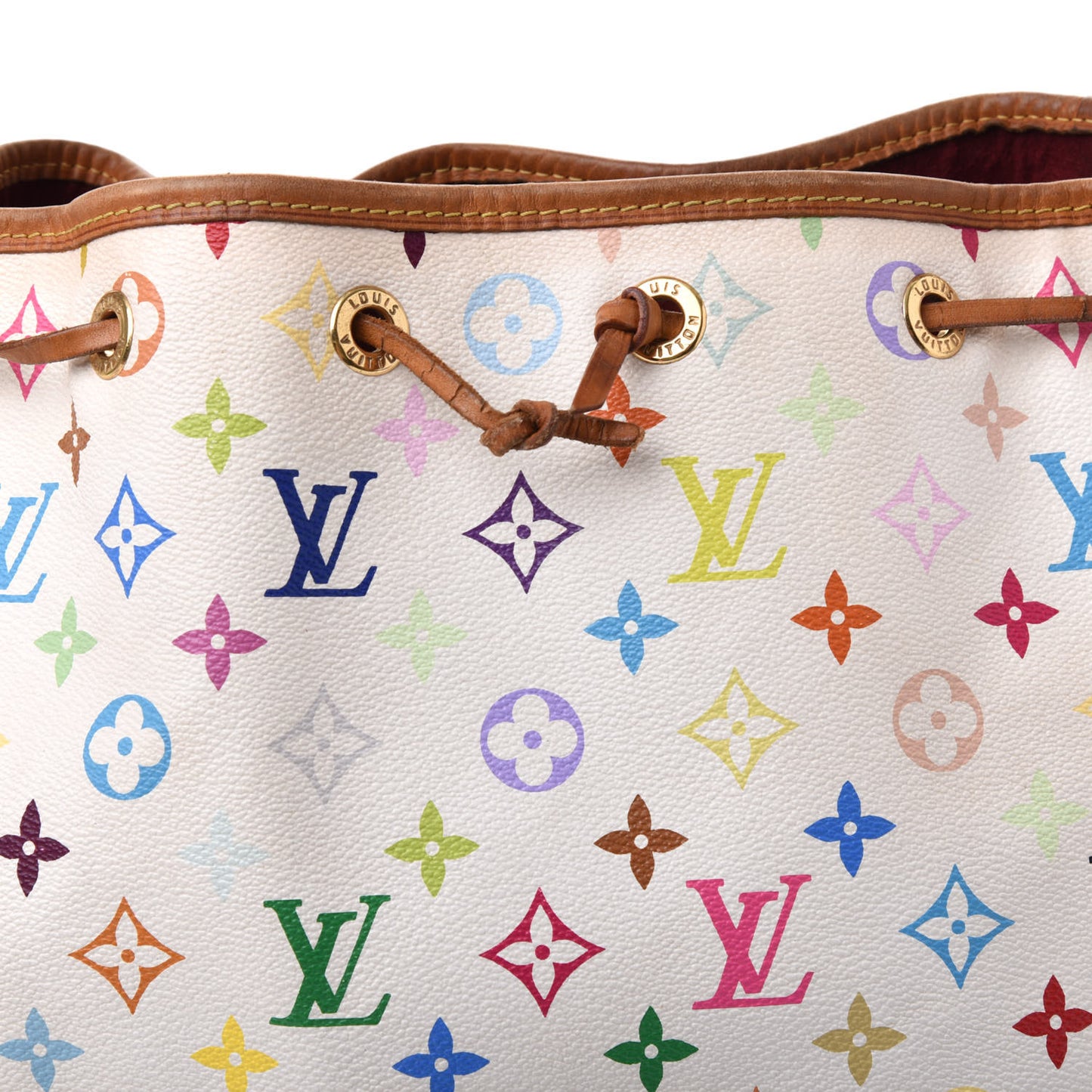 Monogram Multicolor Petit Noe White