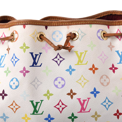 Louis Vuitton Monogram Multicolor Petit Noe White 10 of 13