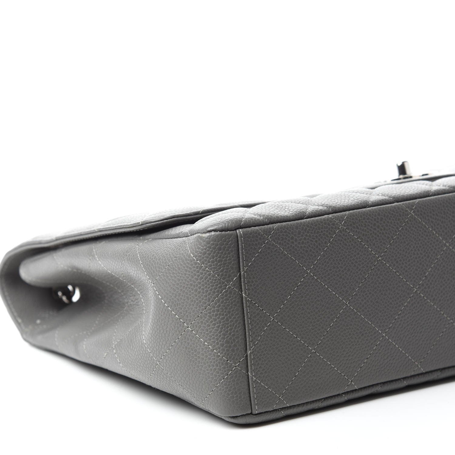 Chanel Caviar Quilted Maxi Single Flap Grey 6 of 11