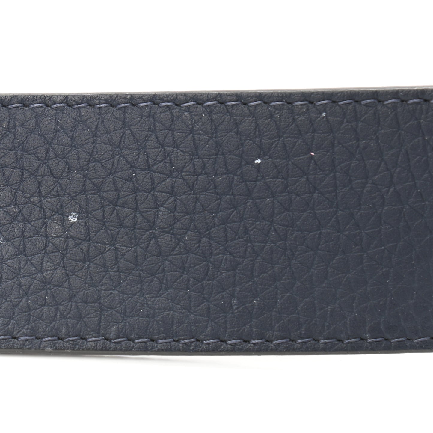 Taurillon Calfskin 40mm LV Tilt Reversible Belt 90 36 Navy Cognac