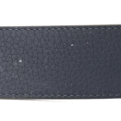 Louis Vuitton Taurillon Calfskin 40mm LV Tilt Reversible Belt 90 36 Navy Cognac 8 of 10