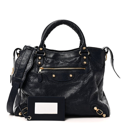 Balenciaga Agneau Giant 12 Gold Hardware Velo Bleu Obscur 3 of 11