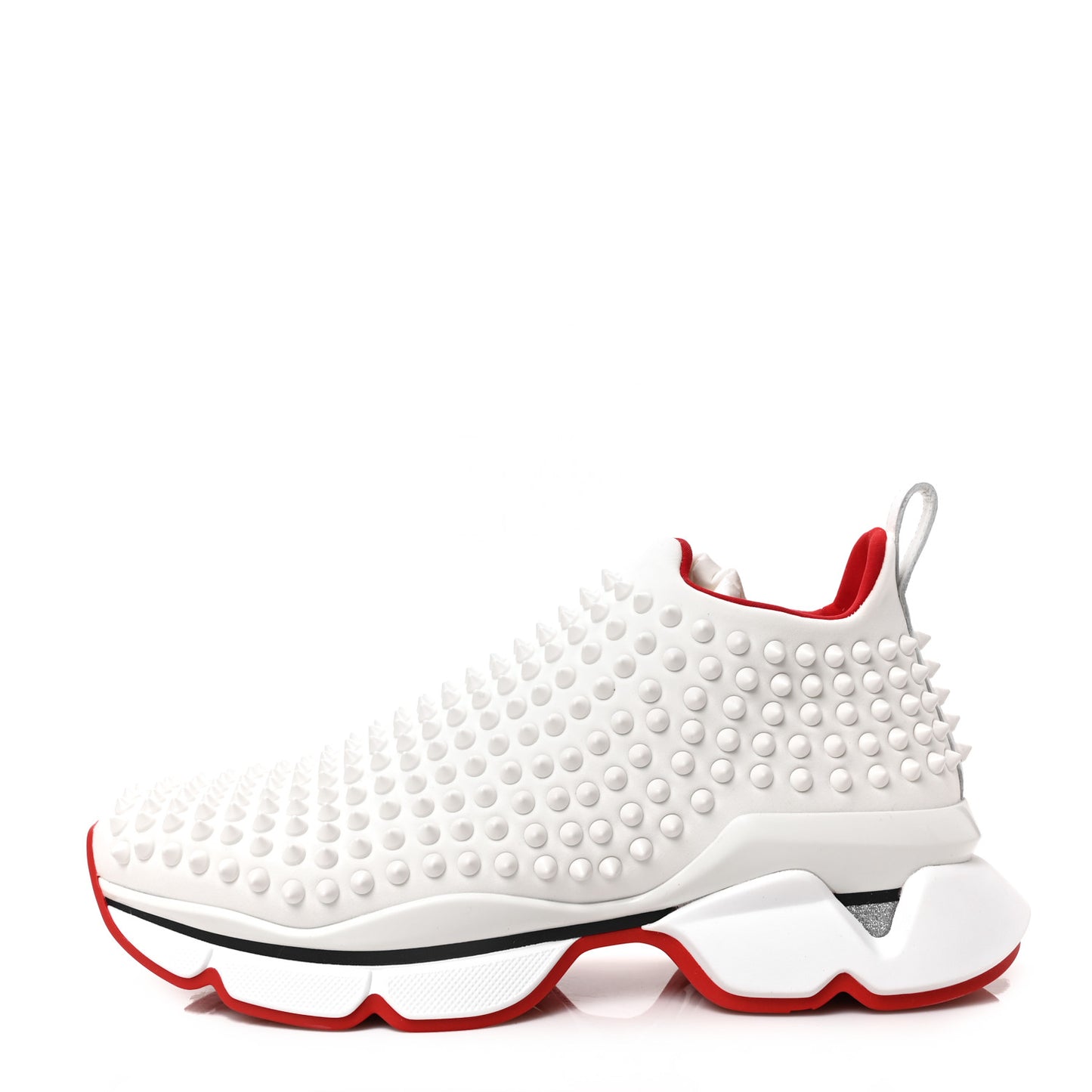 Neoprene Spike Sock Donna Flat Sneakers 39 White Snow