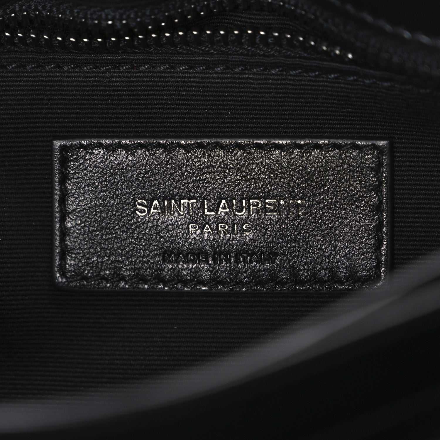 Saint Laurent Calfskin Y Quilted Monogram Monochrome Toy Loulou Crossbody Bag Black 6 of 10