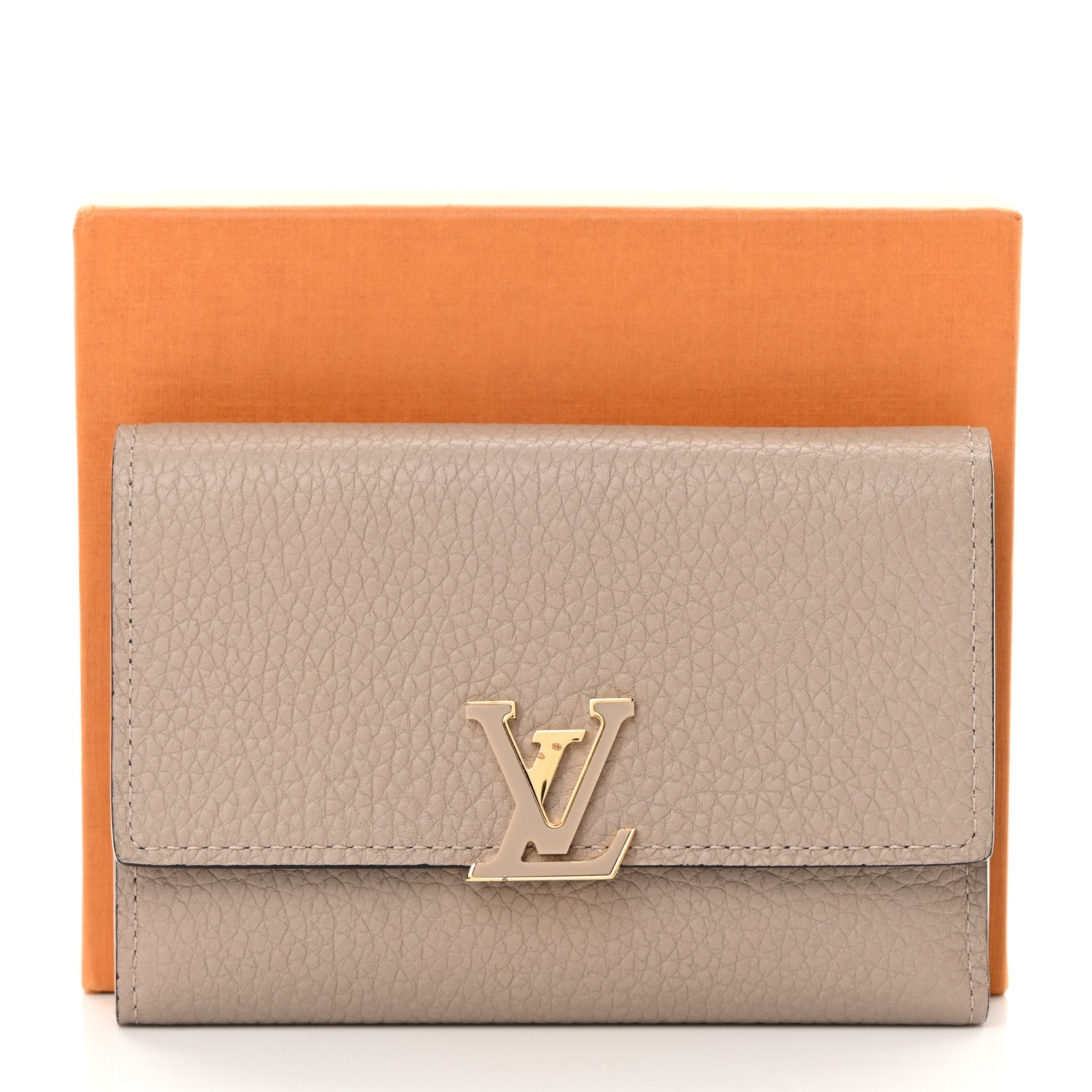 Louis Vuitton Taurillon Capucines Compact Wallet Galet 11 of 11
