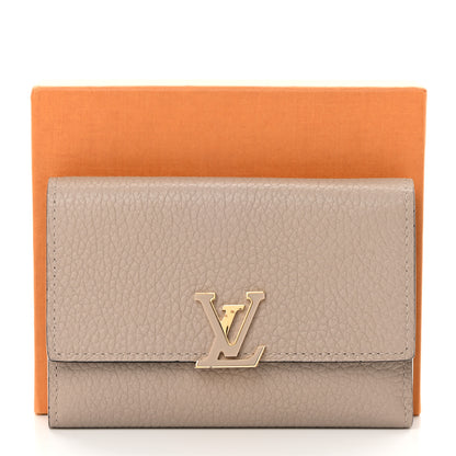 Louis Vuitton Taurillon Capucines Compact Wallet Galet 11 of 11