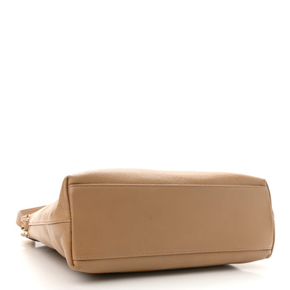 Gucci Lambskin Small Linea Matisse Top Handle Bag Natural Tan 4 of 11