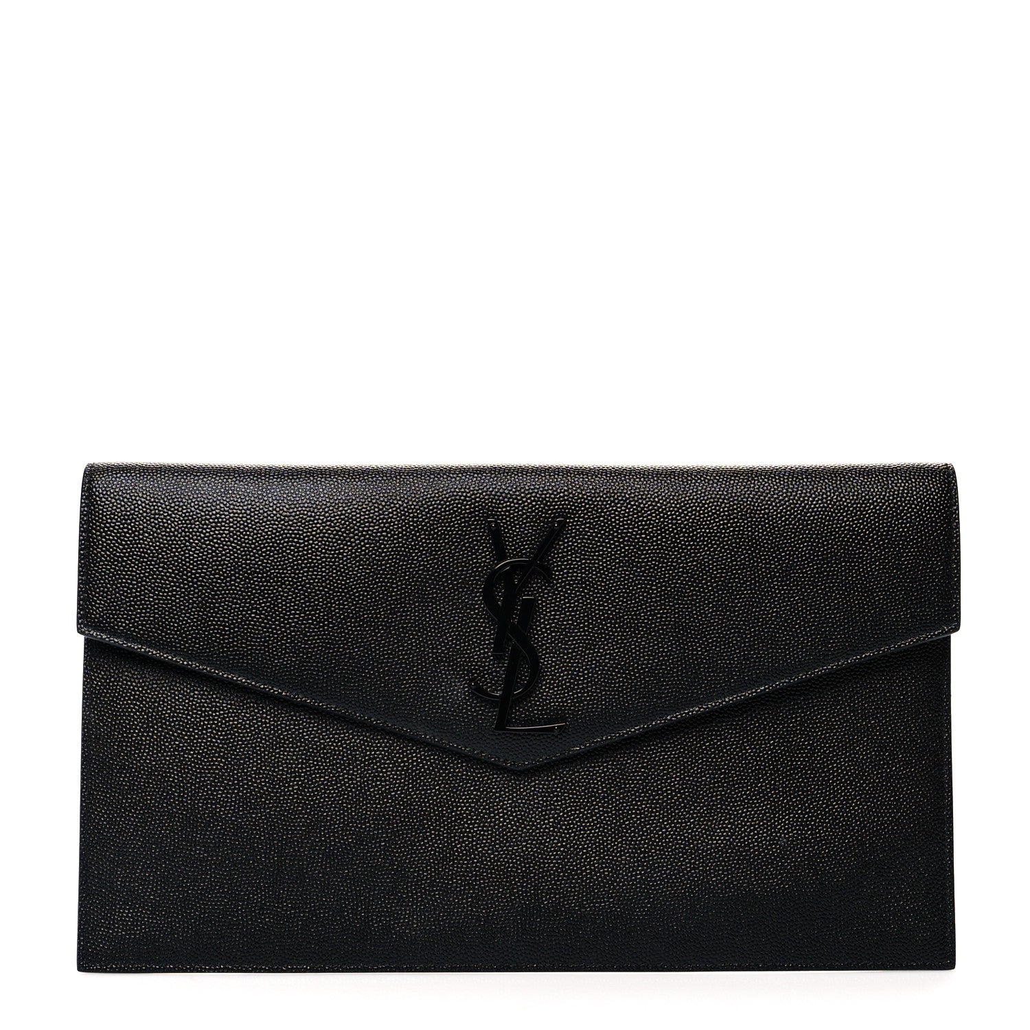 Saint Laurent Grain De Poudre Uptown Pouch Black 1 of 8
