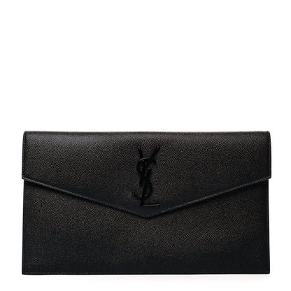 Saint Laurent Grain De Poudre Uptown Pouch Black 1 of 8