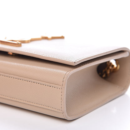 Saint Laurent Grain De Poudre Small Monogram Kate Satchel Nude Powder 8 of 11
