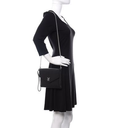 Louis Vuitton Soft Calfskin My Lockme Pochette Black 2 of 11