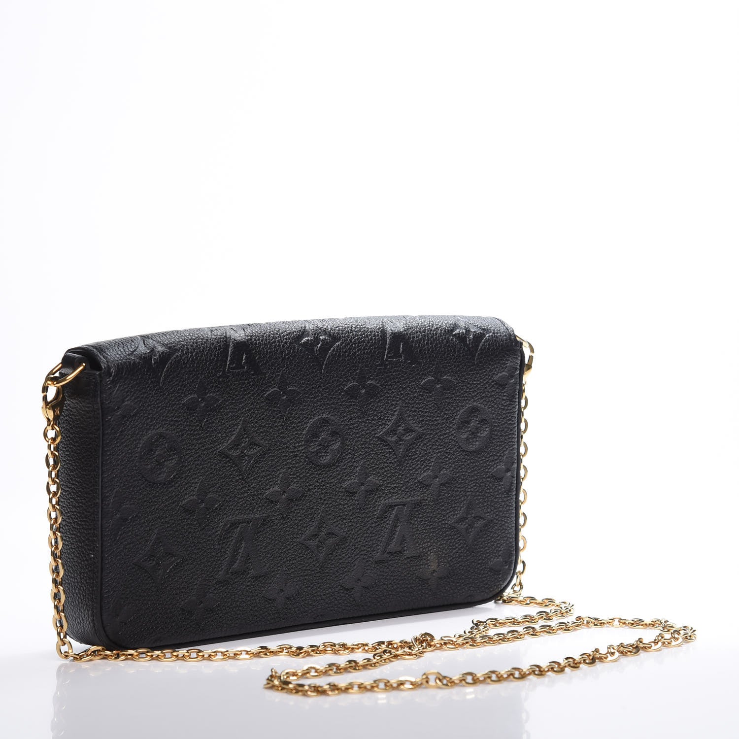 Louis Vuitton Empreinte Pochette Felicie Chain Wallet Black 2 of 11